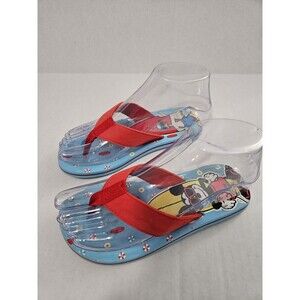 Disney store Boy Mickey Mouse and Donald Duck Flip Flops Sandals Shoes  Size 1